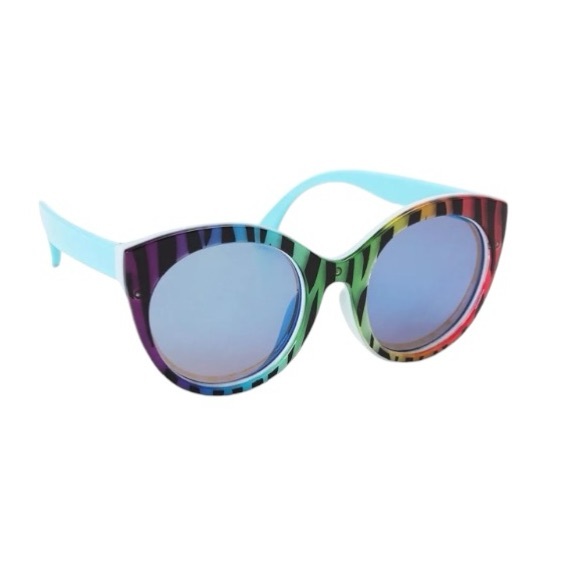 Rainbow Zebra Cat Eye Sunglasses - Picture 6 of 6